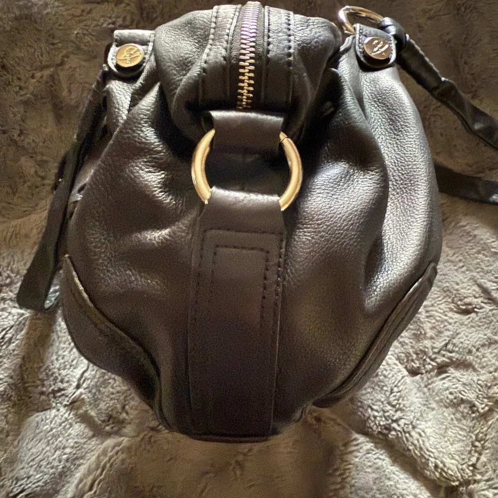 B Makowsky Black Leather Bag - Picture 6 of 9